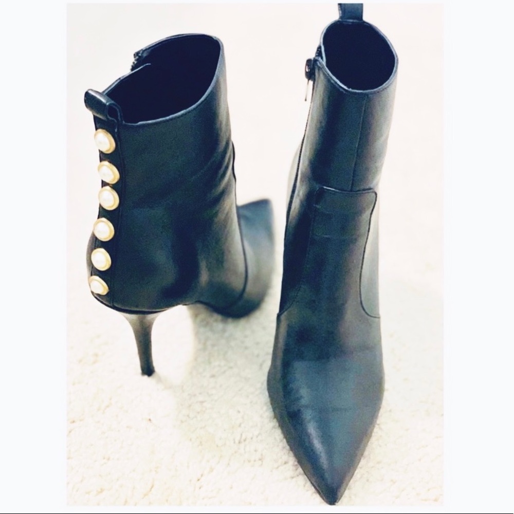 Ivanka Trump Black Leather Boots